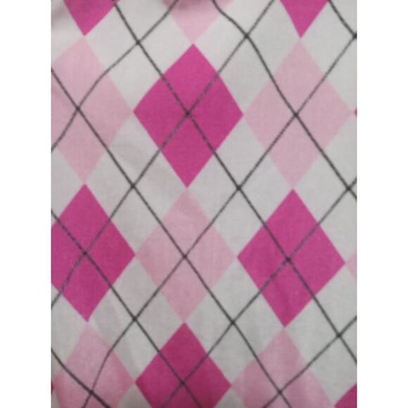Womens Hot Pink Preppy Golf Skirt & Argyle Costume Dionne Clueless Venus Serena - Picture 4 of 5